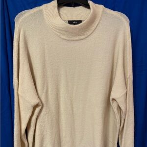 Ellos cowl neck sweater. Cream colored size 22/24.